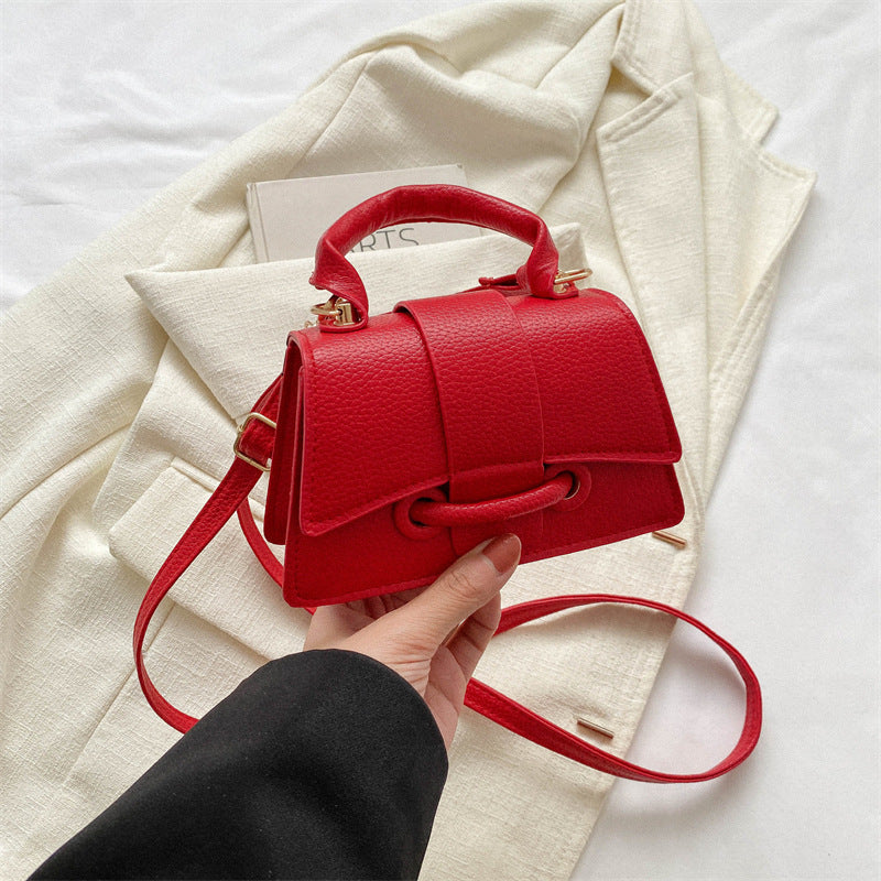 Commuter Western Style Solid Color Shoulder Messenger Bag