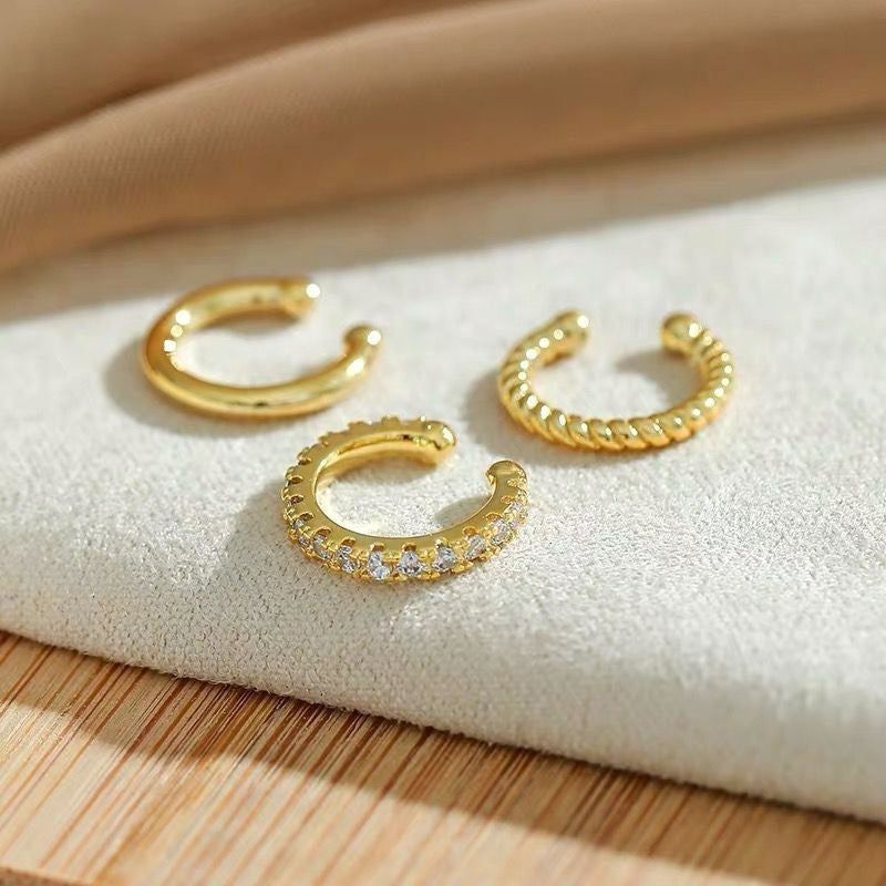 Simple And Exquisite High-grade Ear Clip Personalized Cold Style Three-piece Set
