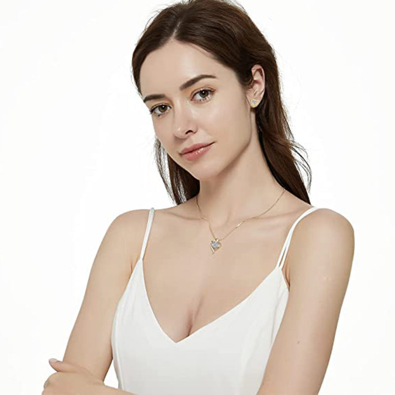 Korean Style Korean Version Box Chain Lock Bone Chain Necklace