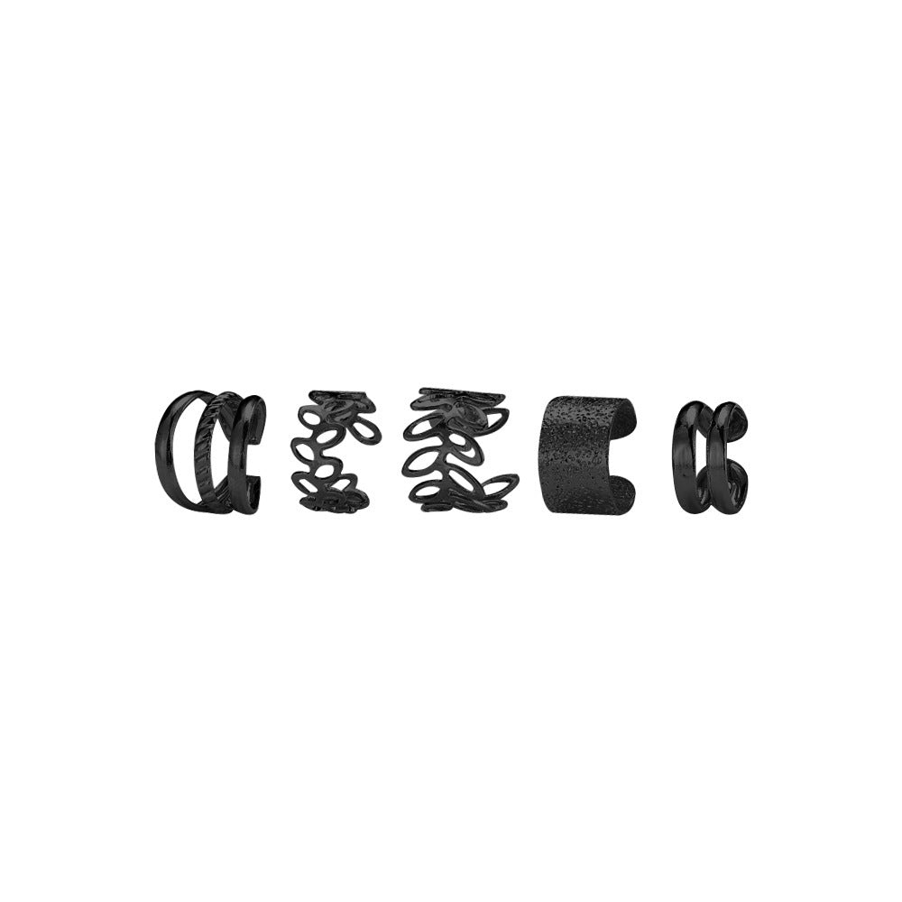 Creative Simple Non-pierced Ear Clip Five-piece Set