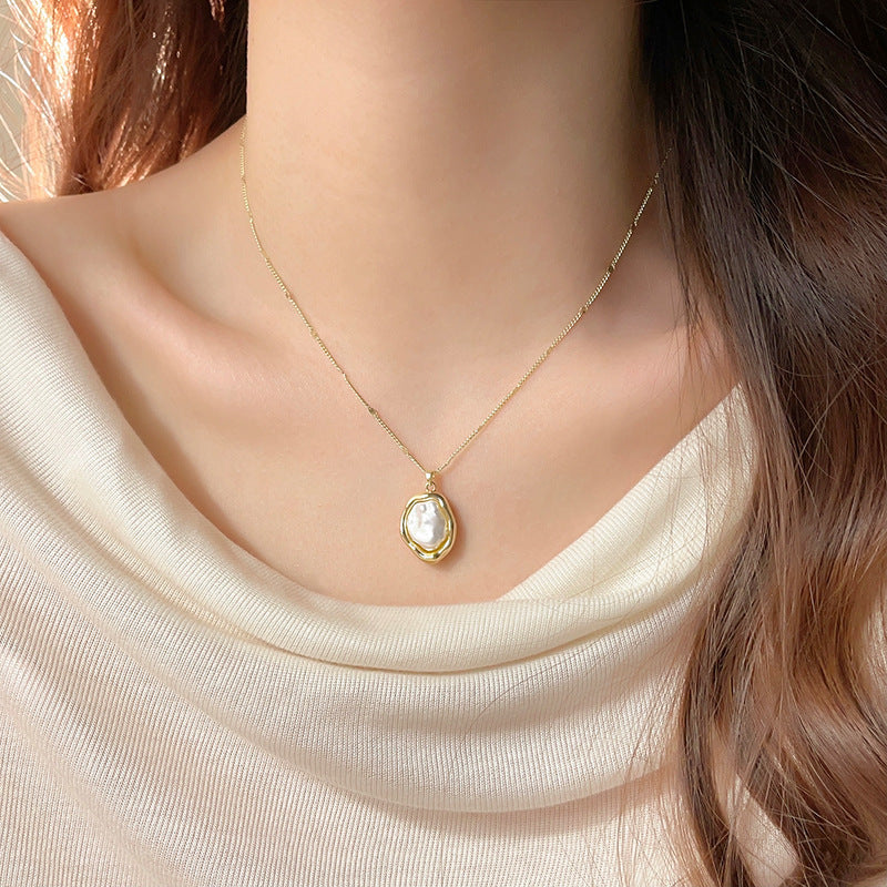 Irregular Baroque Pearl Necklace
